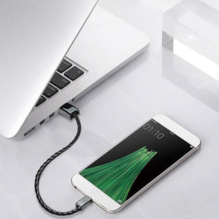 Leather Mini USB Bracelet Data Charging Cable